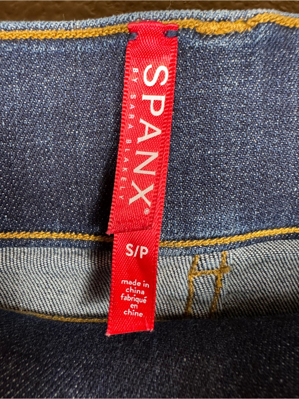 Spanx Flare Pull on Denim Jean Midnight Shade size small EUC A - Picture 13 of 13